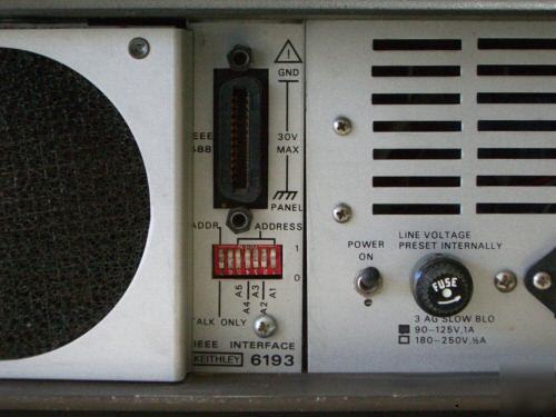 Keithley 619 electrometer w/ 6194 & 6193 plug-ins