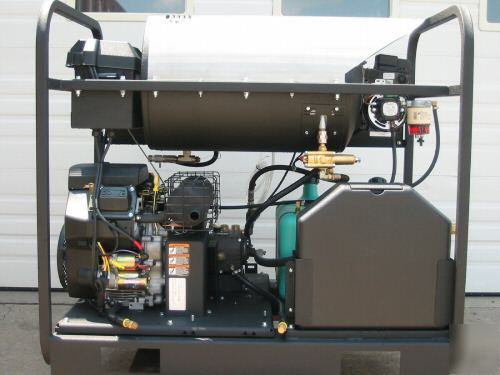 Mi-t-m hot water pressure washer skid unit used demo