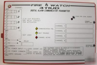 New fire lite ul/dl alarm communication unit 411UD * *