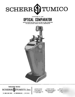 Scherr - tumico 14 inch optical comparator manual