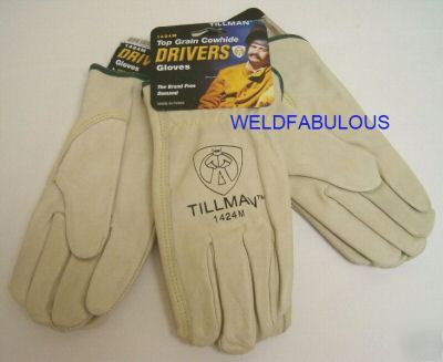 Tillman 1424 top grain cowhide drivers gloves medium