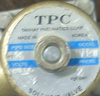 Tpc tv-2W solenoid valve 2 port rc 1