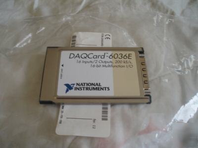 National instruments daqcard 6036E pcmcia data acq.