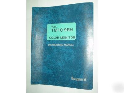 Ikegami TM10-9RH broadcast monitor service manual