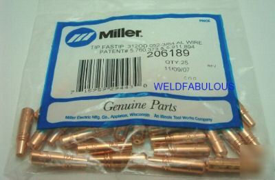 Miller 206189 fastip .045 .047 spoolmatic 15 30A qty=25