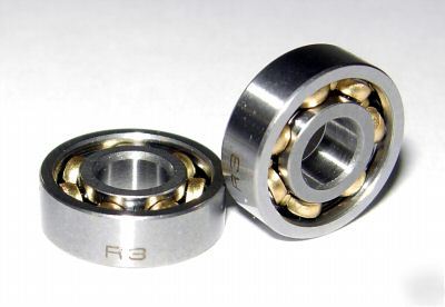 New R3 open ball bearings, 3/16