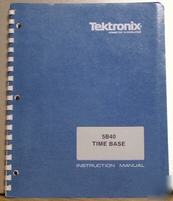 Tek tektronix 5B40 original service/operating manual
