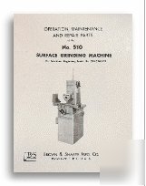 Brown & sharpe 510 surface grinder op/part manual