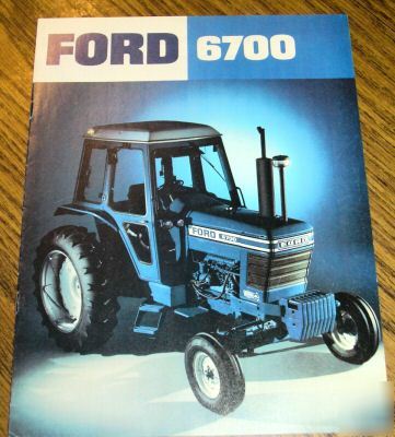 Ford 6700 tractor sales brochure literature book 