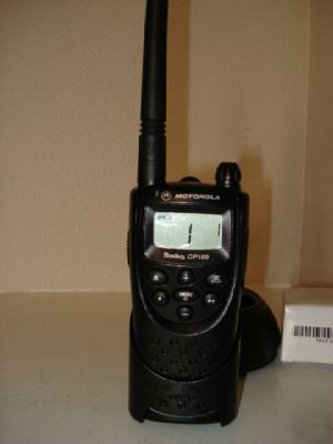 Motorola CP100 two way radios vhf extras 
