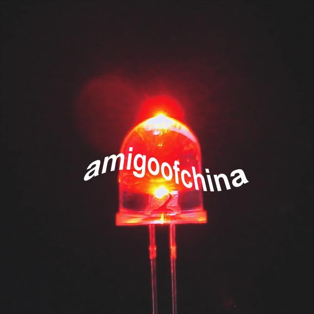 15X 10MM red 5000MCD led bulb light free resistors
