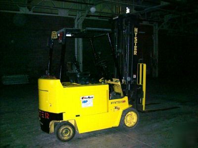 2004 hyster E80XL3 8000 lb electric forklift: ex cond