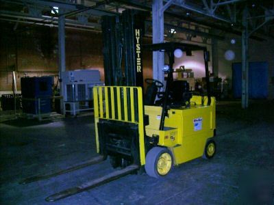 2004 hyster E80XL3 8000 lb electric forklift: ex cond