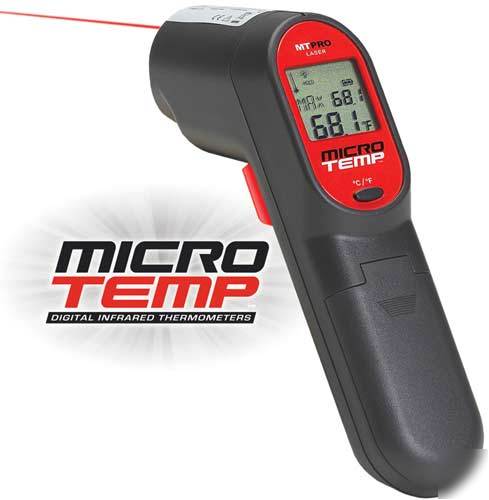 New microtemp infrared non contact thermometer w/ laser 