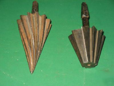 Pipe cutter reamers(2) vintage spiral & dead taper