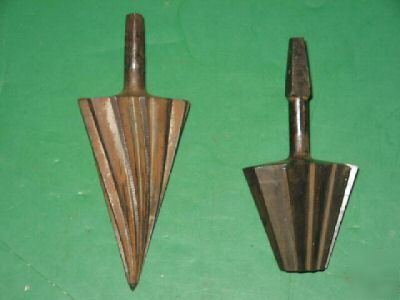 Pipe cutter reamers(2) vintage spiral & dead taper