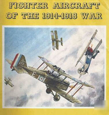 Vintage fighter aircraft airplane plane WW1 war book