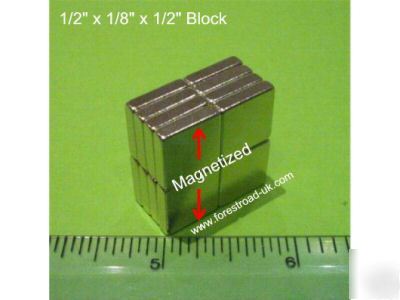 X10 neodymium block 1/2