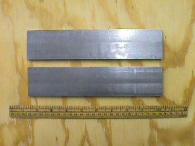 2 pcs. of 1018 cold finished steel 3/8 x 2 x 8 3/4+
