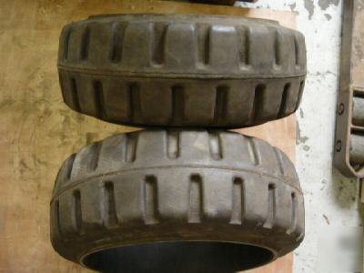 New forklift tire press on rim lot of 2
