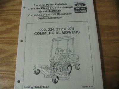 New holland 222 224 272 274 mowers parts catalog new