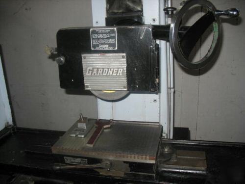 Gardner, model 1-1/2, hand feed, surface grinder