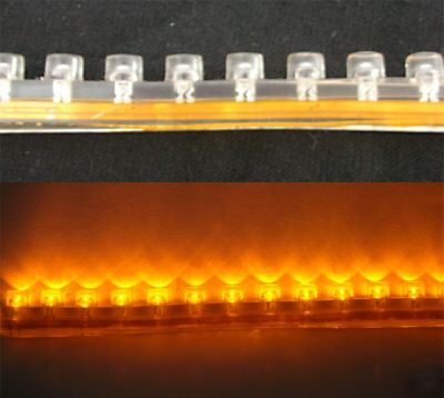 1,amber 72CM neon light strip 12V water resistant led