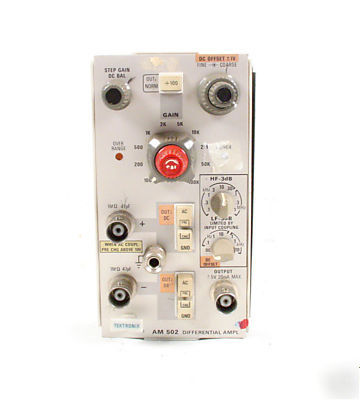 Tektronix AM502 differential amplifier