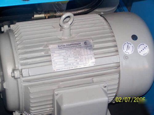Eaton indus. true 15HP dual volt rotary air compressor