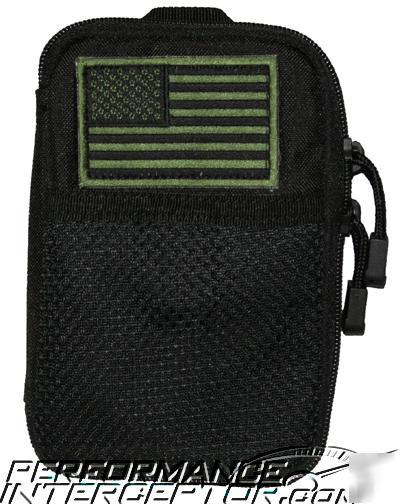 Id gear pouch for police swat body armor tactical vest