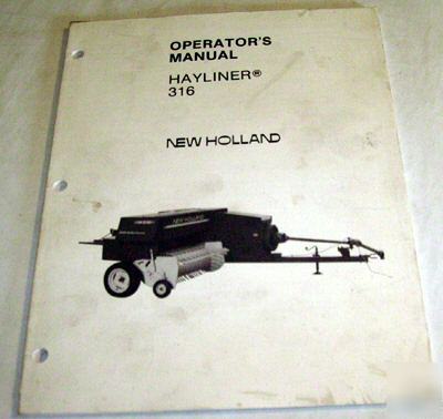 New ford holland hayliner 316 operators manual nh 316