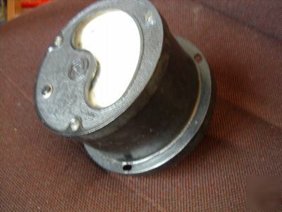 Dc ampmeter 100AMP,cast iron ,boxed unused,1950, ex gov