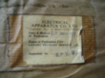 Dc ampmeter 100AMP,cast iron ,boxed unused,1950, ex gov