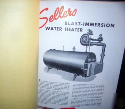 1948-49 sellers engineering co. water heaters bulletins