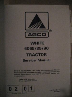 White 6065/6085/6090 factory service manual