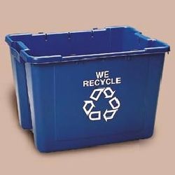 12 1/2 gallon recycling box-rcp 5712-06 blu