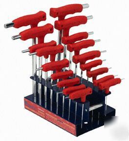 18 pc. t-handle ball point & hex key wrench set