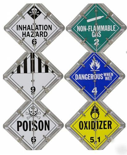 Hazardous material sign set item# 1-2843 
