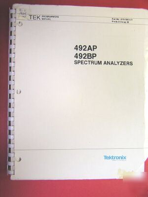 Tektronix 492AP/492BP spec analyzer programmers manual