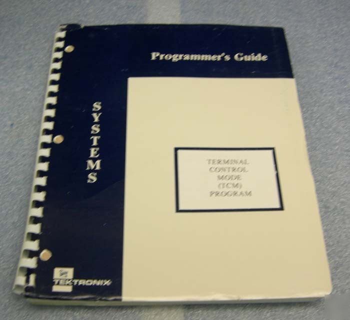 Tektronix programmer's guide tcm program