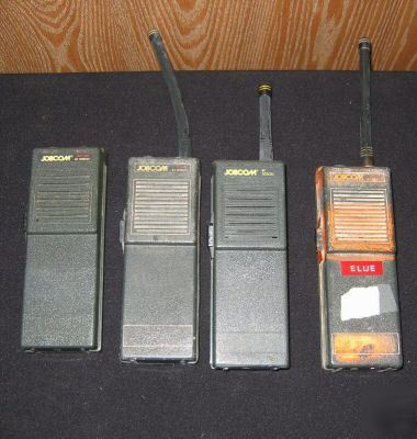 Four jobcom walkie talkies