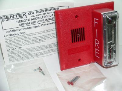 Gentex gxs-4-15/75WR strobe 24VDC 15/75 wall red