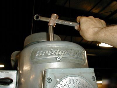 Wrammer bridgeport mill drawbar wrench w brass hammer
