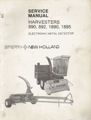 New holland op's & service manuals for 890 harvester