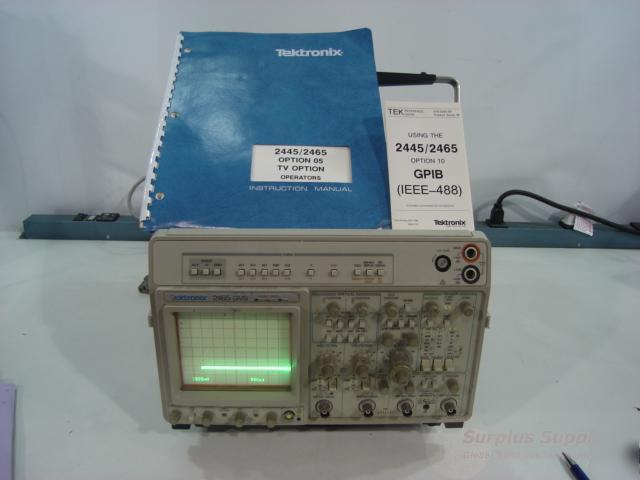 Tektronix 2465 dvs dmm 300 mhz 4 ch oscilloscope