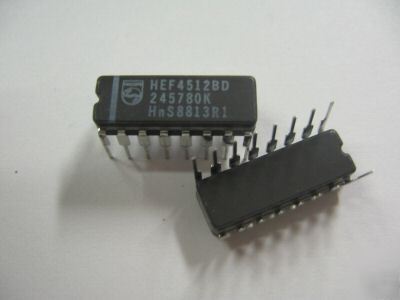 5PCS p/n HEF4512BD ; ceramic integrated circuit
