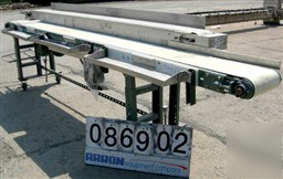 Used: hytrol dual lane belt conveyor, rubber belts. (1)