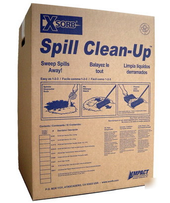Xsorb spill clean up super absorbent 25 lb. box