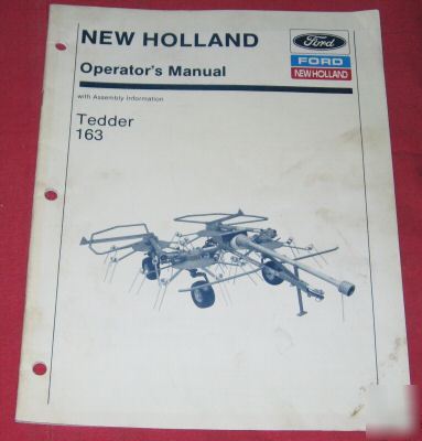 New holland tedder 163 operator's manual 