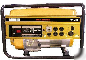 Wildfire 6500 watt gas powered electric generator 
